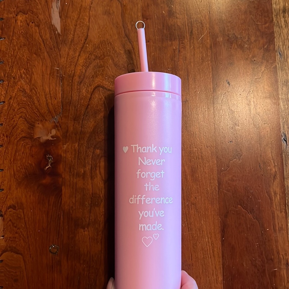 16oz tumbler pink